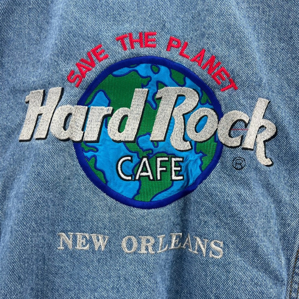 The Ultimate VTG 90s Grail: Hard Rock Cafe New Orleans Denim‎ Jacket Men Medium